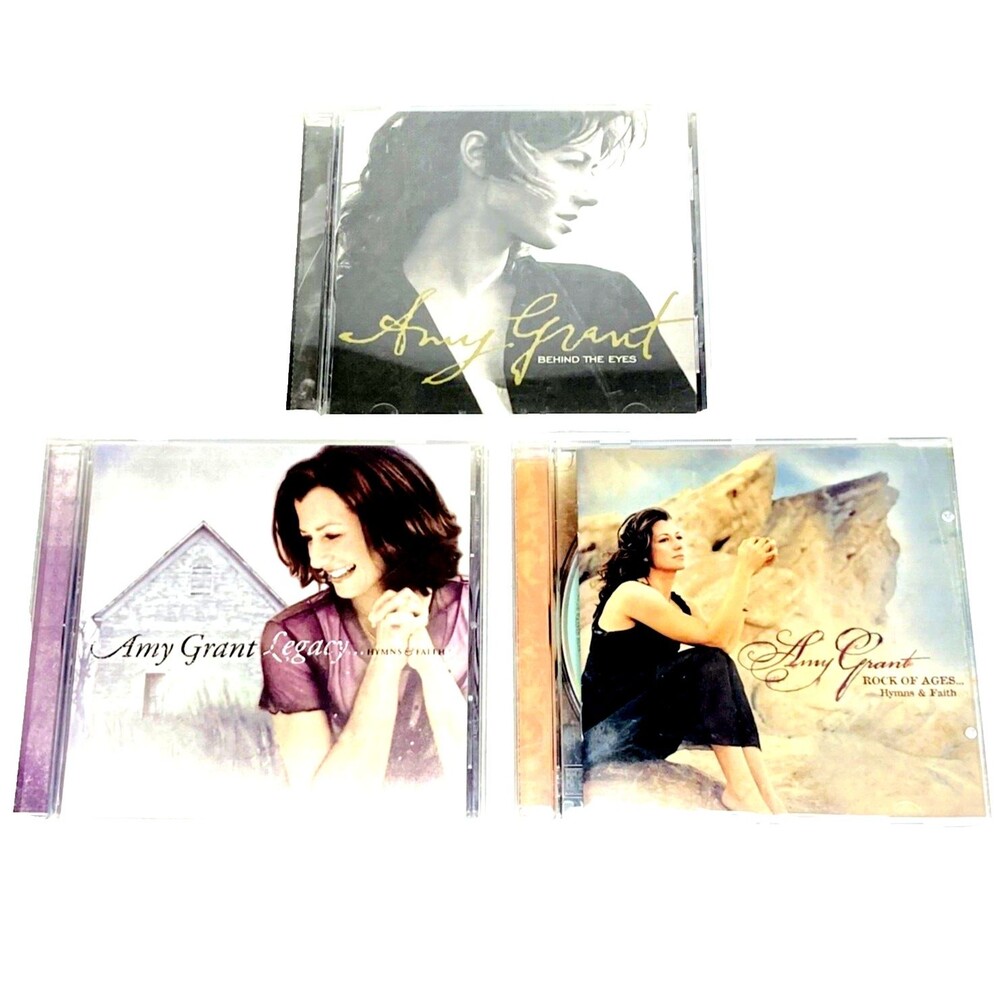 Amy Grant (3) CDs Legacy Rock of Ages Behind the Eyes Gospel Christian Church